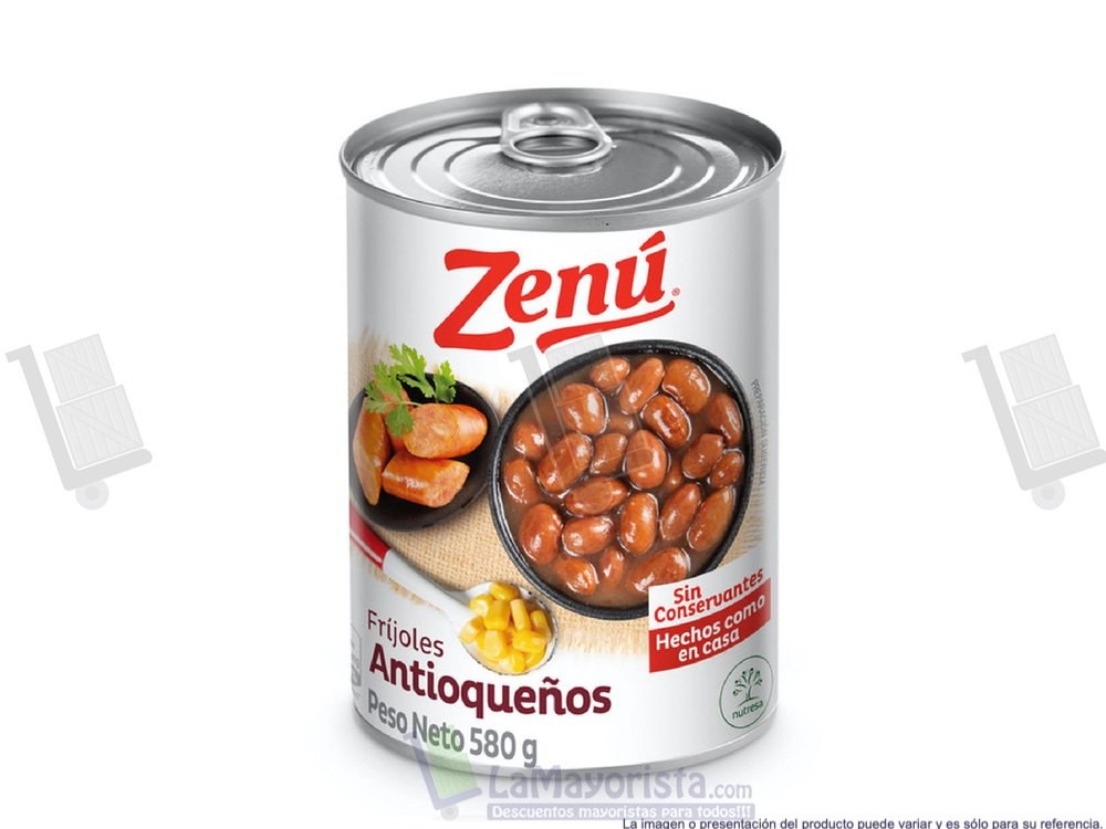 FRIJOL EN LATA ZENU X580gr.