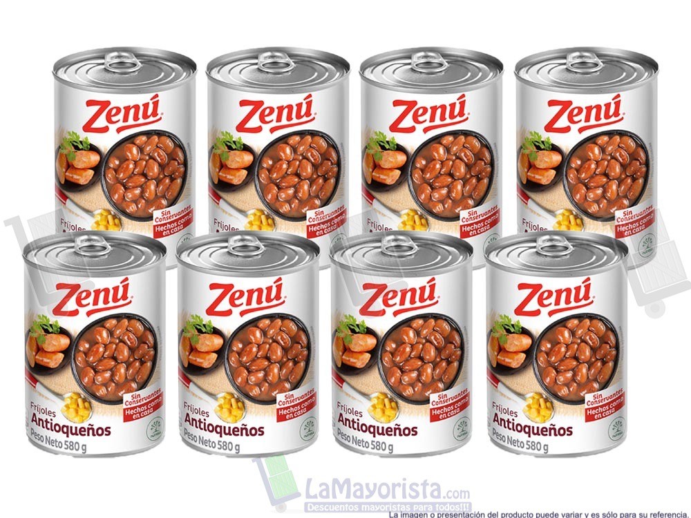 FRIJOL EN LATA ZENU X580gr.