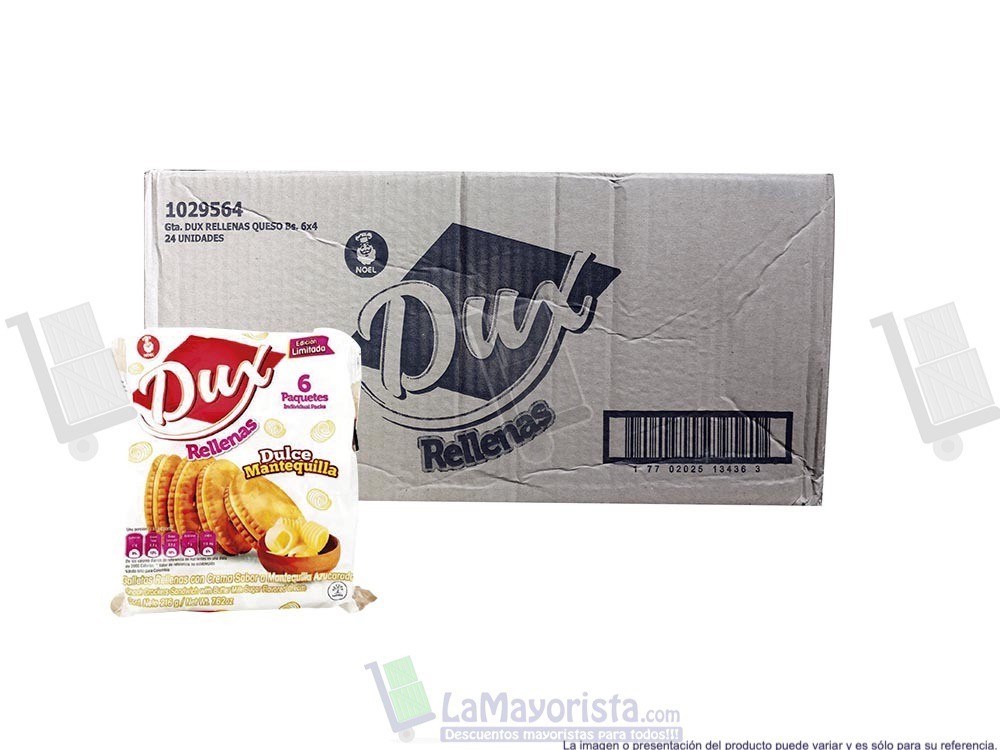 -Al por mayor- Galleta Dux Mantequilla X6 unidades