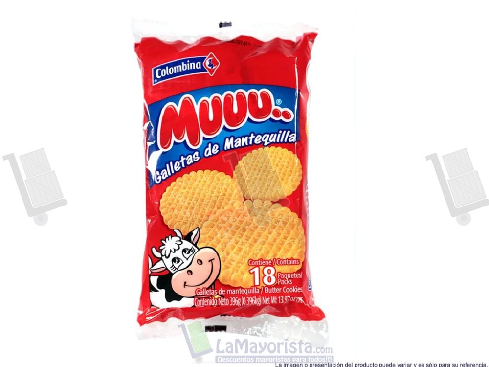 GALLETA MUU MANTEQUILLA X 18 UNIDADES