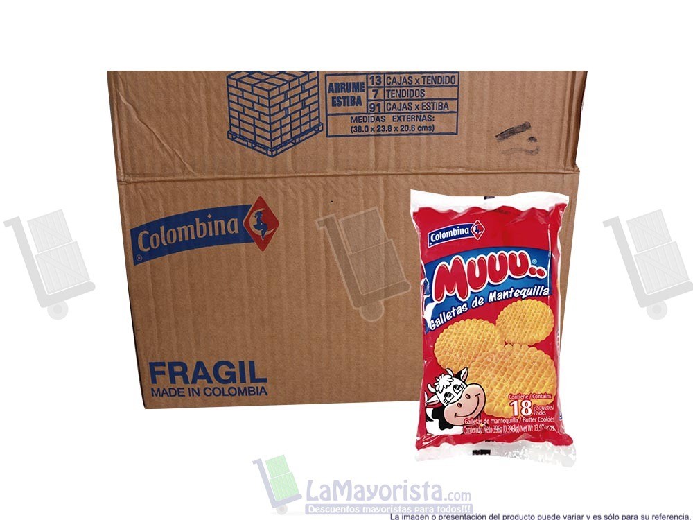 GALLETA MUU MANTEQUILLA X 18 UNIDADES