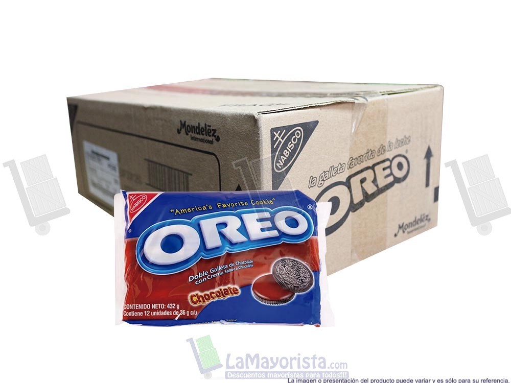 -Al por mayor- Galleta Oreo Chocolate x 432G