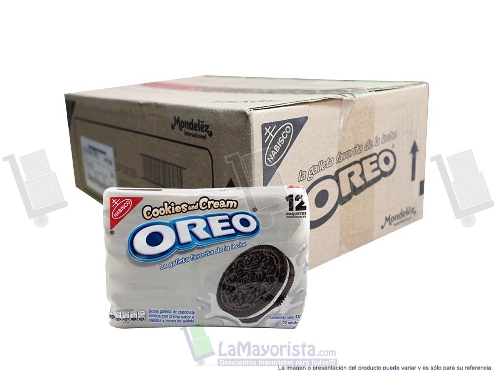 -Al por mayor- Galleta Oreo Cookies Cream X 432G