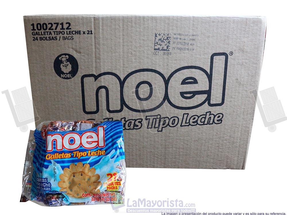 GALLETA TIPO LECHE CAJA X 21 PAQUETES