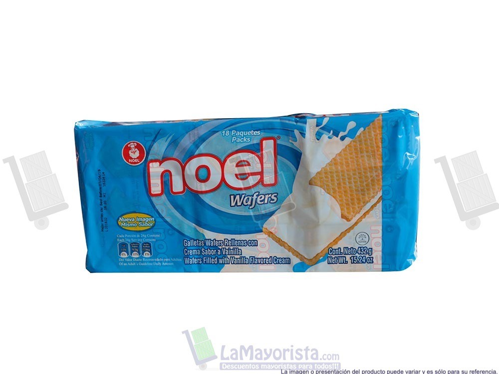 GALLETA WAFER NOEL VAINILLA X 18 UNIDADES