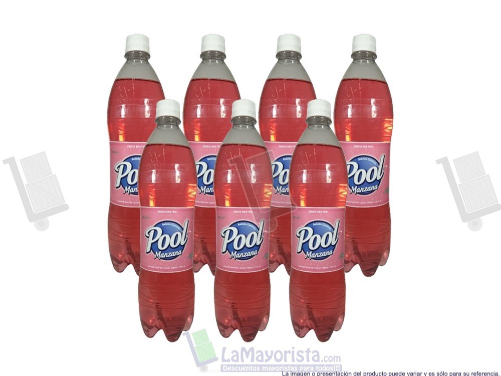 -Al por mayor- Gaseosa Pool Manzana X 1L
