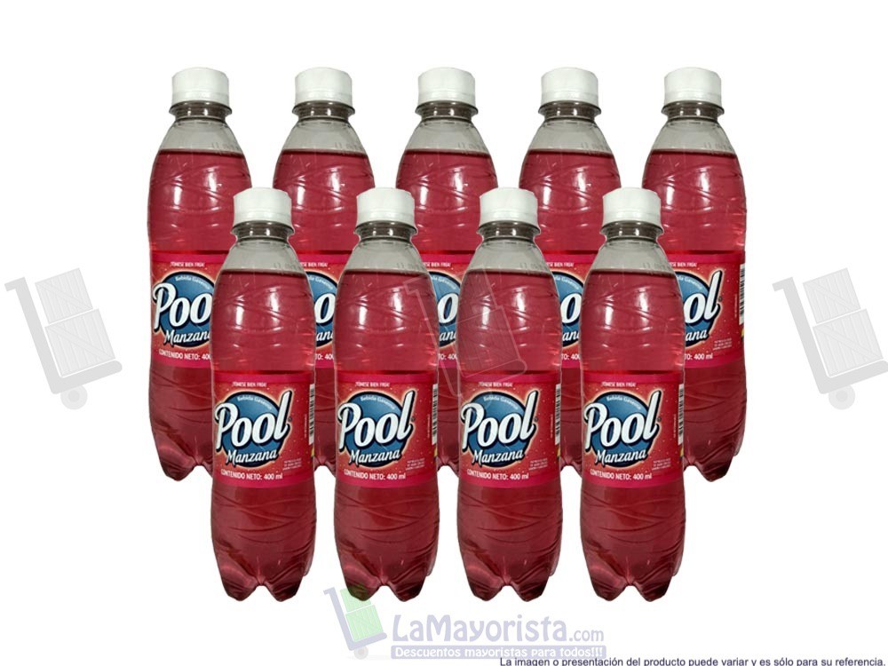 -Al por mayor- Gaseosa Pool Manzana X400Ml.