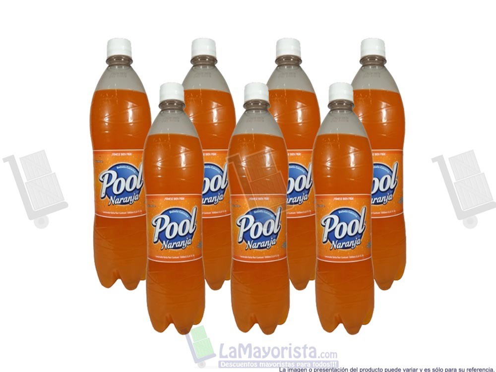 -Al por mayor- Gaseosa Pool Naranja X 1L