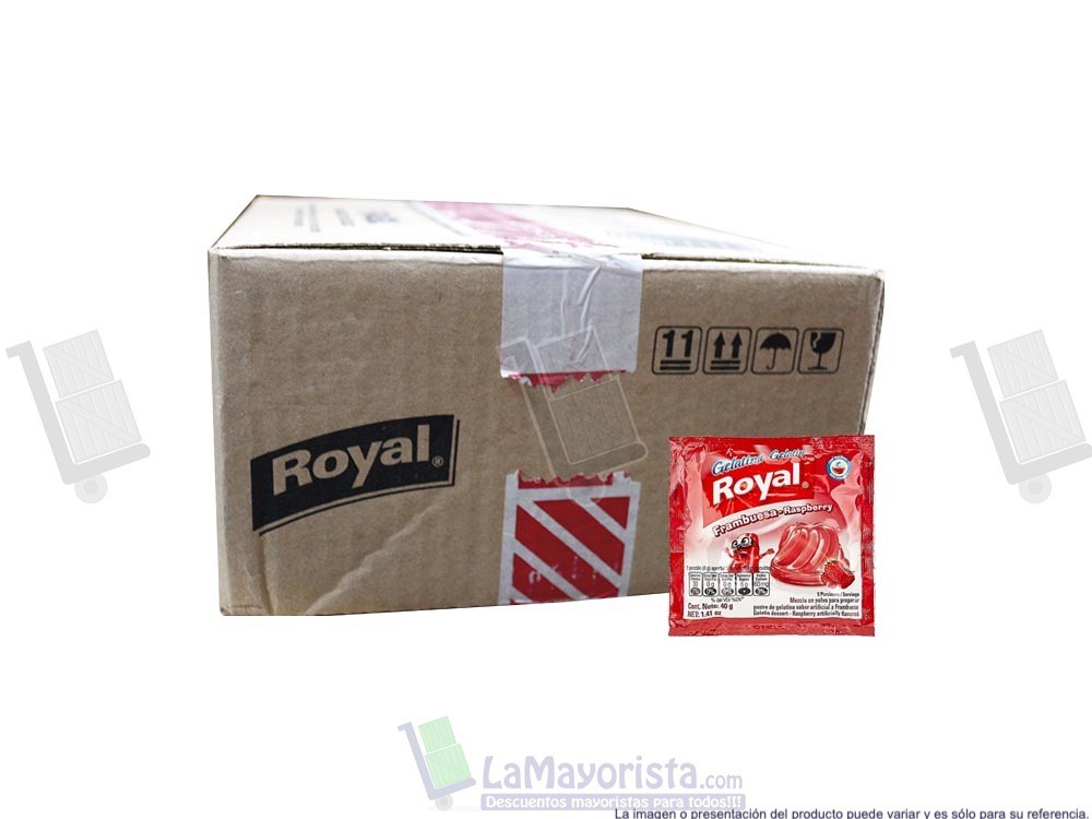 -Al por mayor- Gelatina Royal Frambuesa X12 unidades