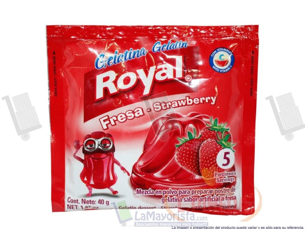 GELATINA ROYAL FRESA DISPLAY X12