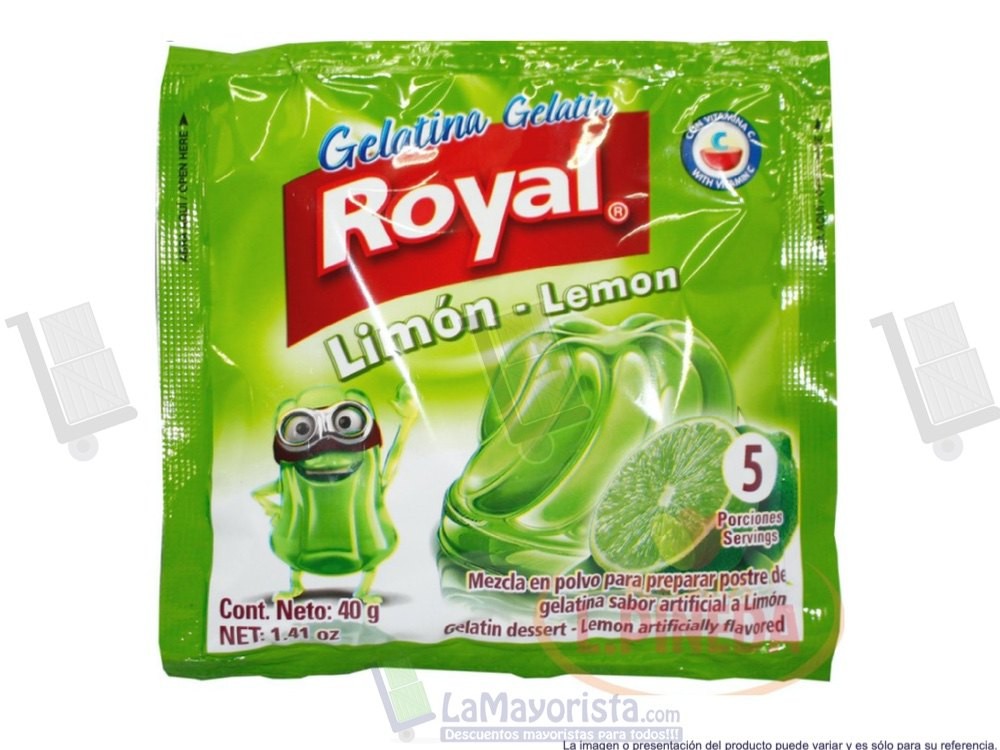 GELATINA ROYAL LIMON DISPLAY X12
