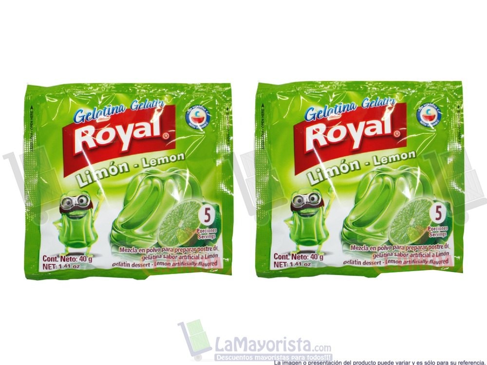 GELATINA ROYAL LIMON DISPLAY X12