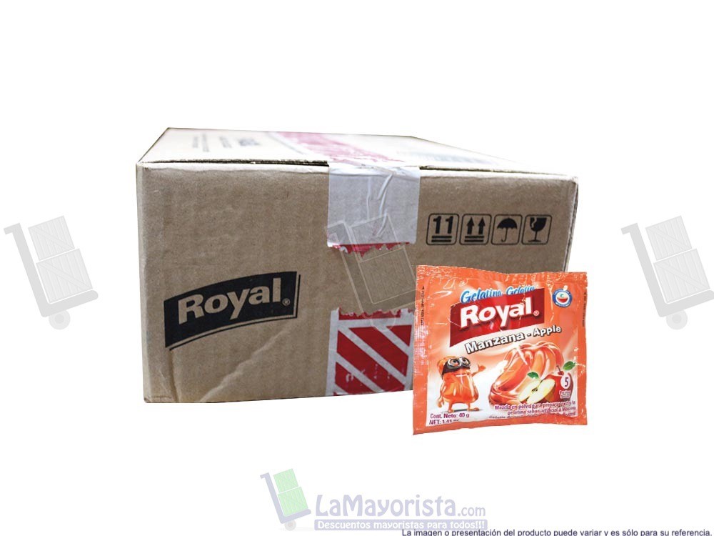 -Al por mayor- Gelatina Royal Manzana X 12 unidades