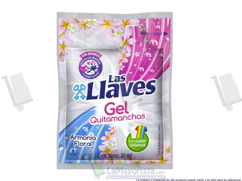 -Al por mayor- Gel Quitamanchas Las Llaves 30Ml.