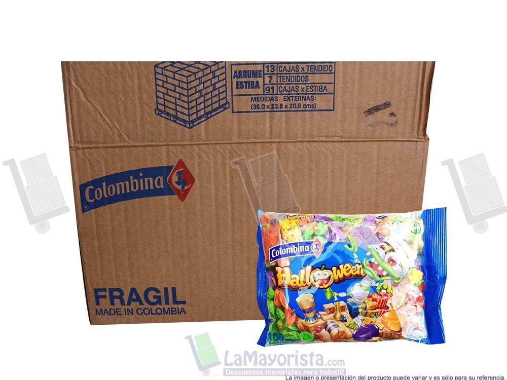 -Al por mayor- Halloween Confite Colombina X100