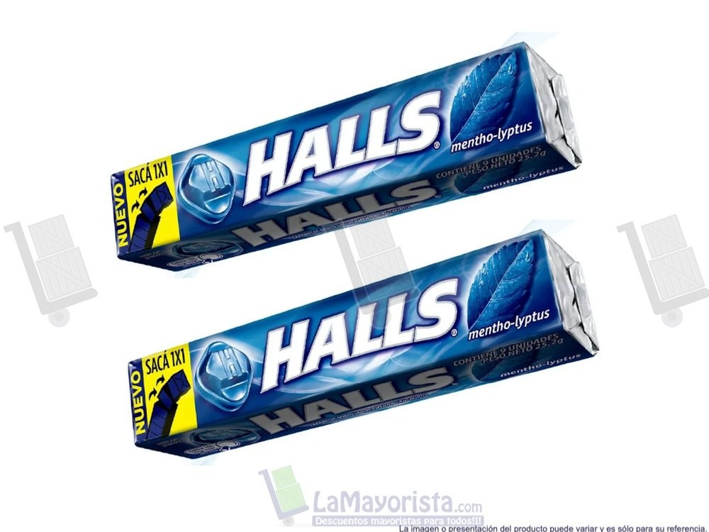 -Al por mayor- Halls Azul Mentho lyptus