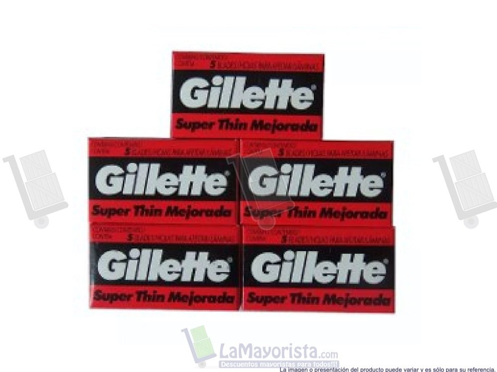 -Al por mayor- Hoja Gillette X5Hojas