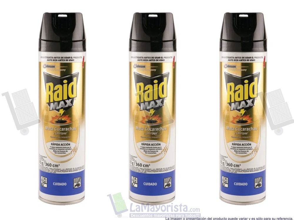 INSECTICIDA RAID MAX  X400ml.