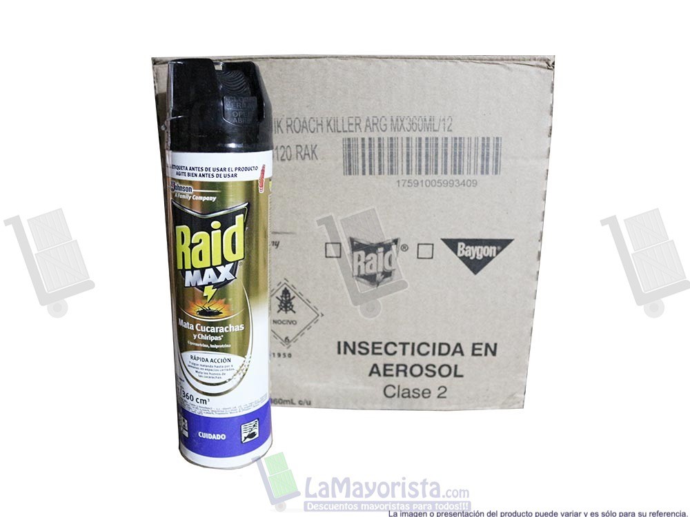 -Al por mayor- Insecticida Raid X 360 Ml.