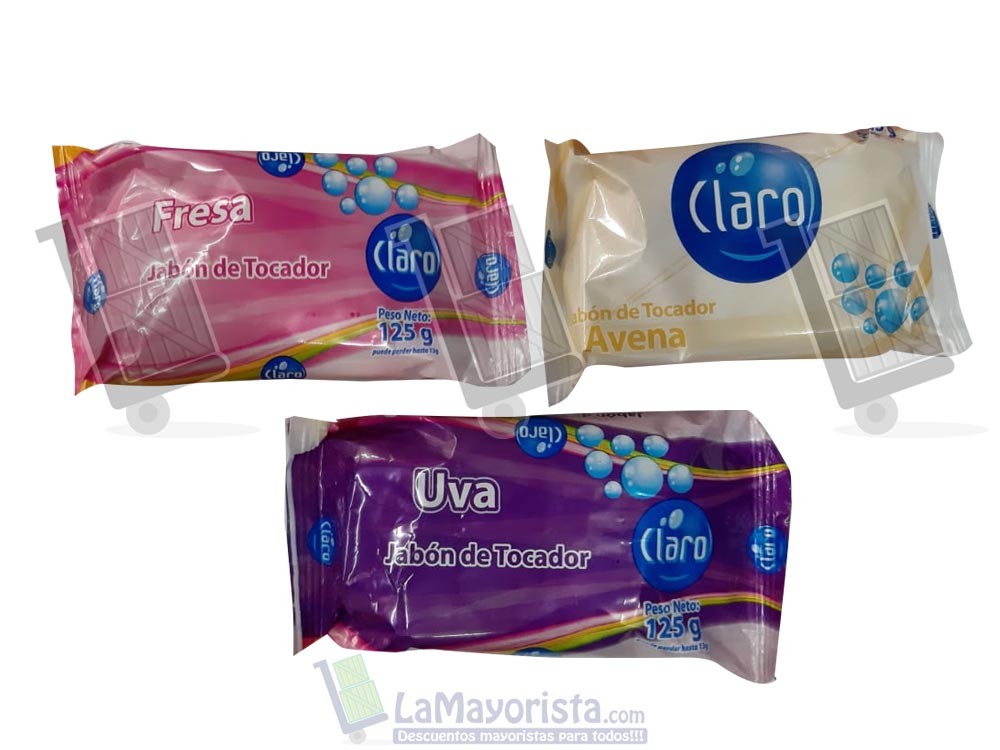 -Al por mayor- Jabón Claro Surtido 125Gr