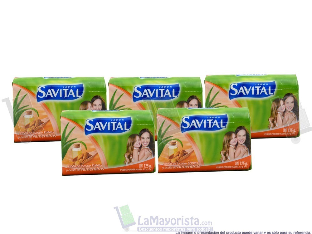 -Al por mayor- Jabón Savital Almendras X3Unidades
