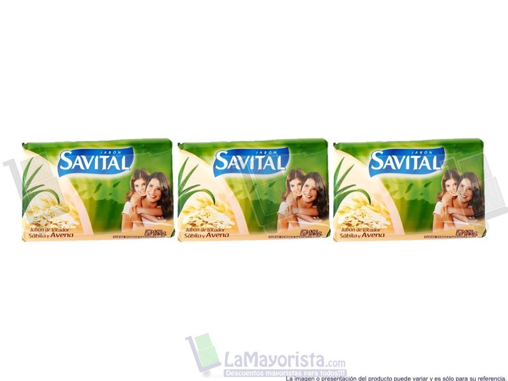 -Al por mayor- Jabón Savital Avena X3Unidades