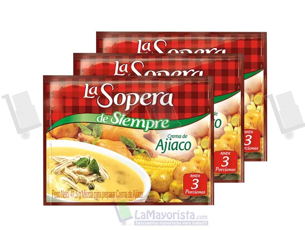 -Al por mayor- La Sopera Ajiaco x 18 sobres