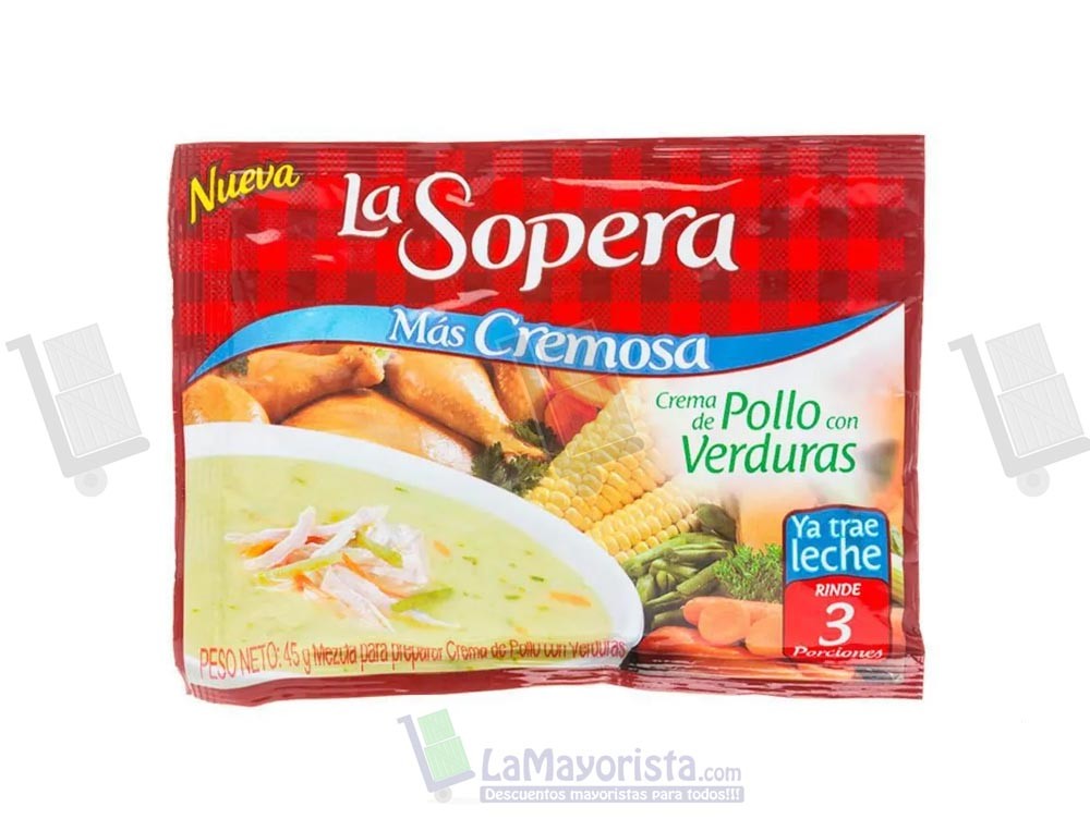 LA SOPERA POLLO VERDURAS X18