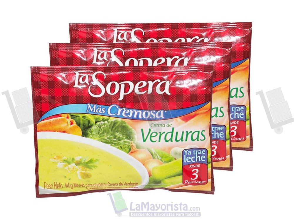 -Al por mayor- La Sopera Verduras x 18 sobres