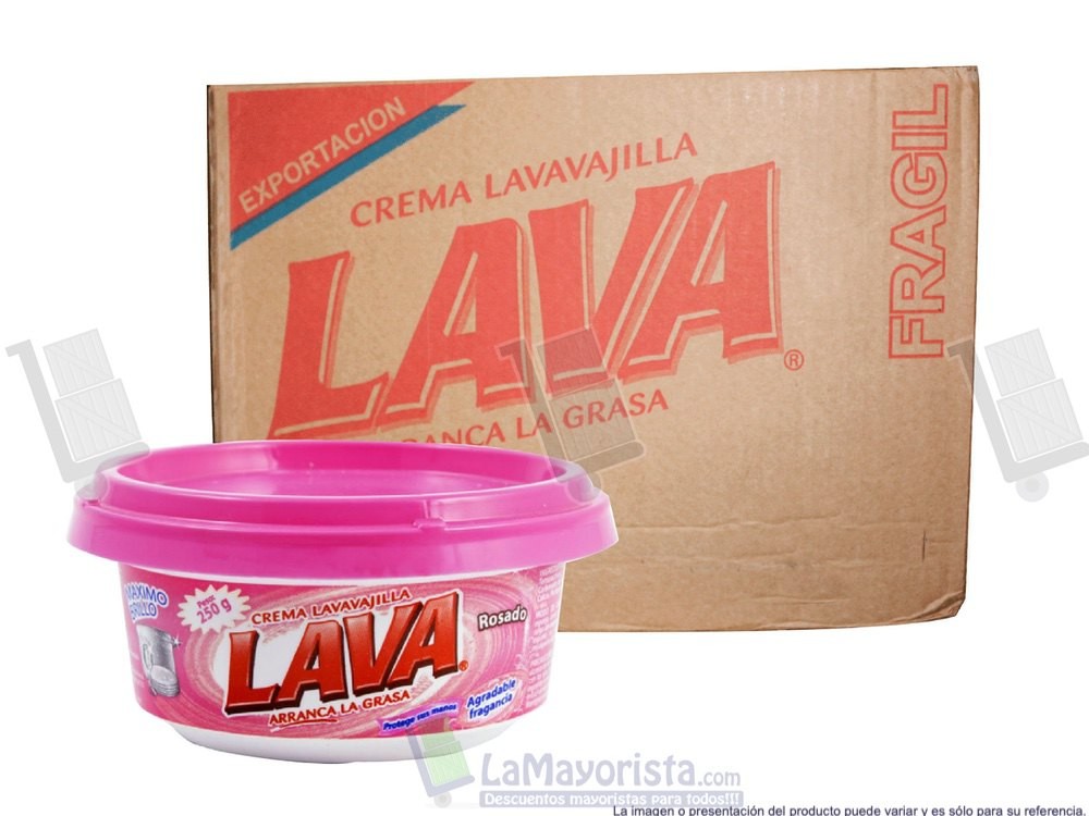 -Al por mayor- Jabón Lava Rosado 250Gr.