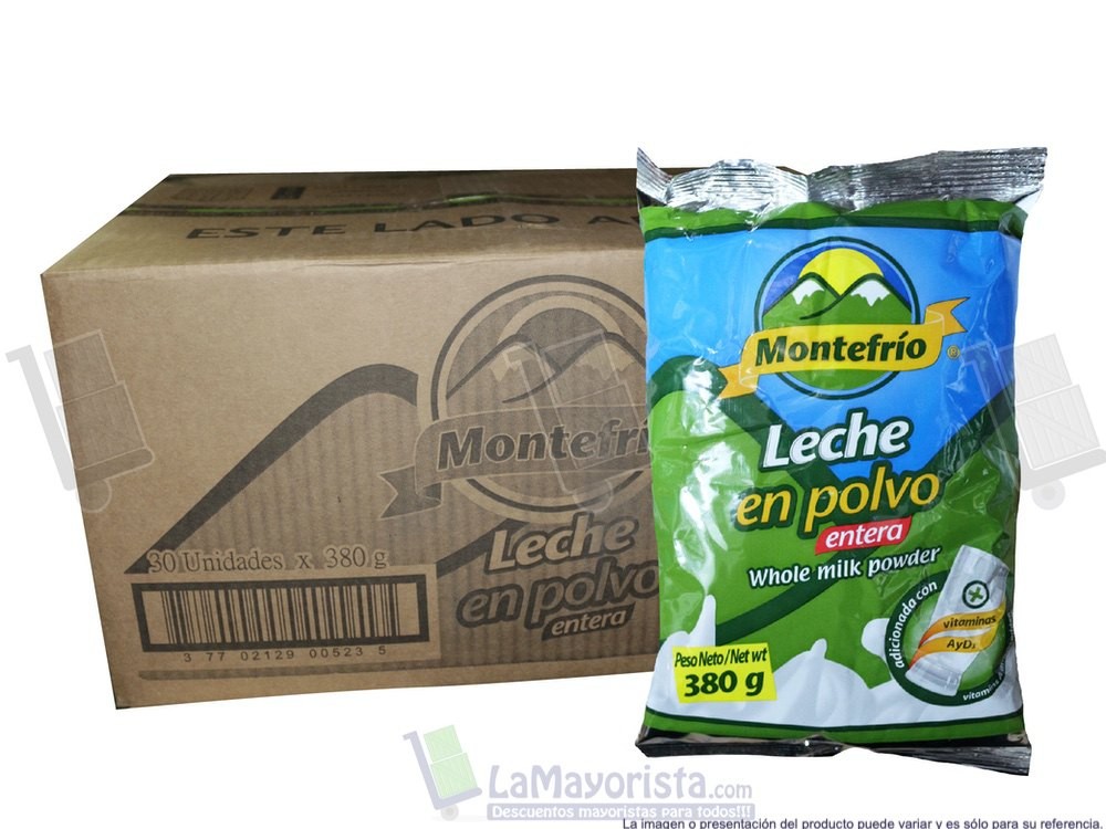 -Al por mayor- Leche En Polvo Montefrio X380