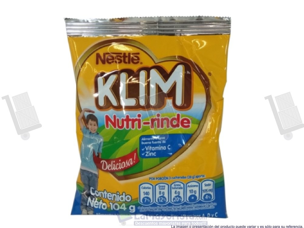 -Al por mayor- Leche Klim Nutririnde 8X unidades de 104Gr. — foto 2 de 2