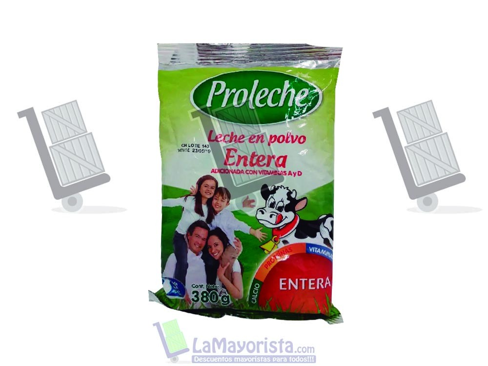 -Al por mayor- Leche Proleche X 380Gr. — foto 2 de 2
