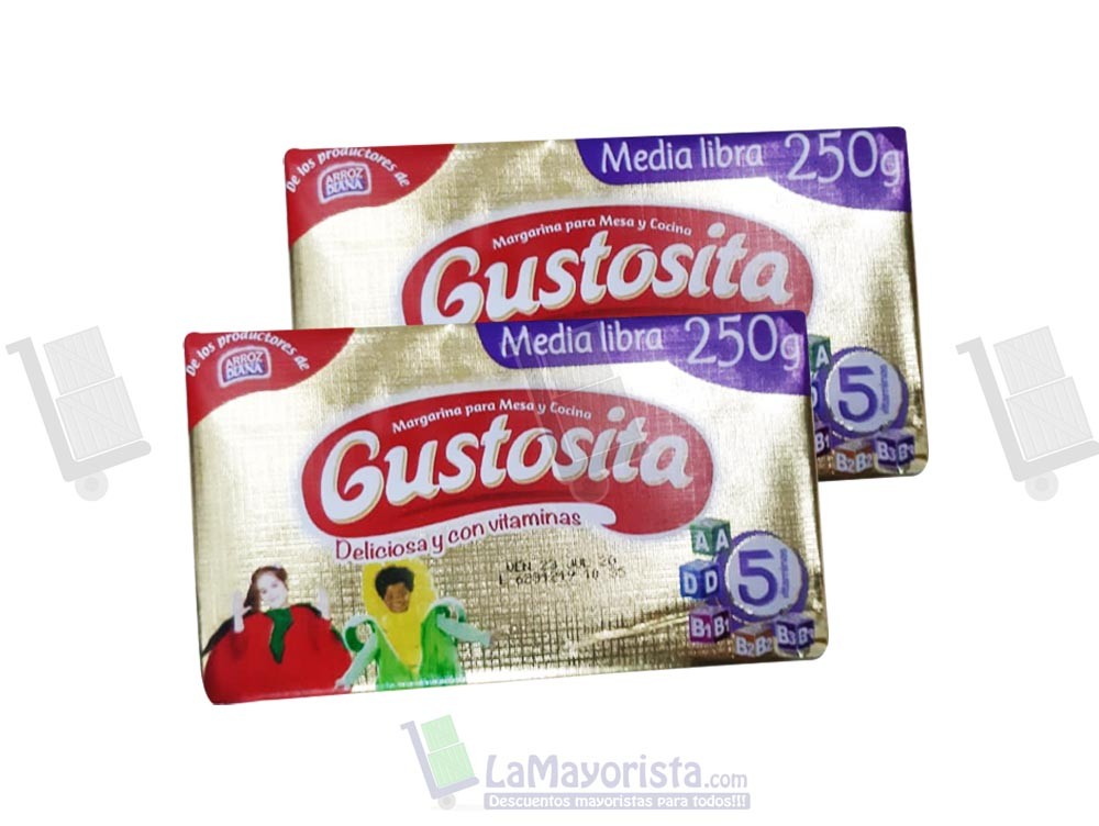 -Al por mayor- Mantequilla Gustosita x 250Gr.