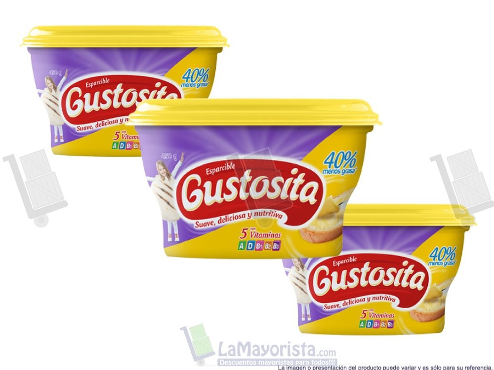 -Al por mayor- Mantequilla Gustosita 450Gr.