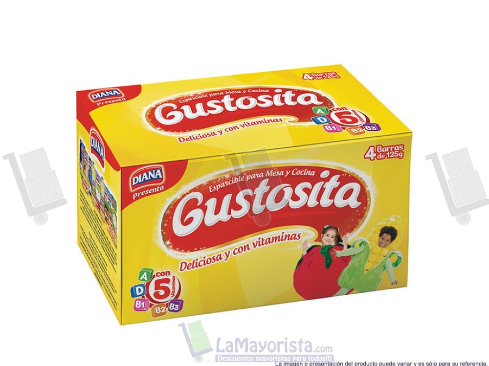 -Al por mayor- Mantequilla Gustosita 125Gr X4Barras