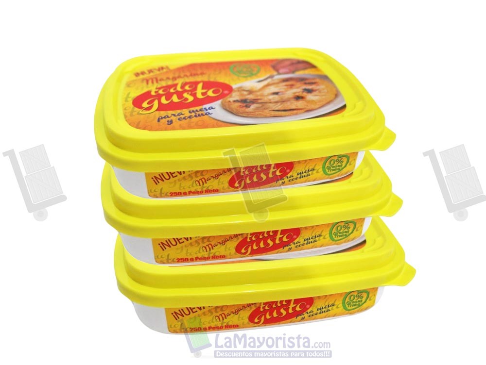 -Al por mayor- Mantequilla Todo Gusto X250Gr.