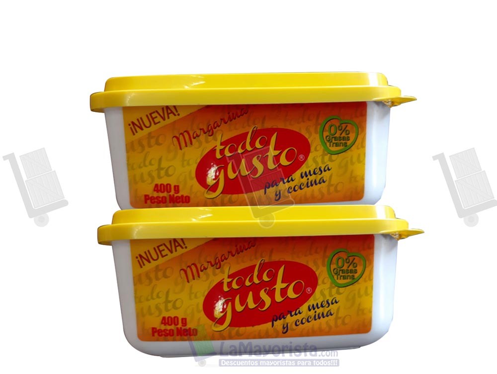 -Al por mayor- Mantequilla Todo Gusto X 400Gr