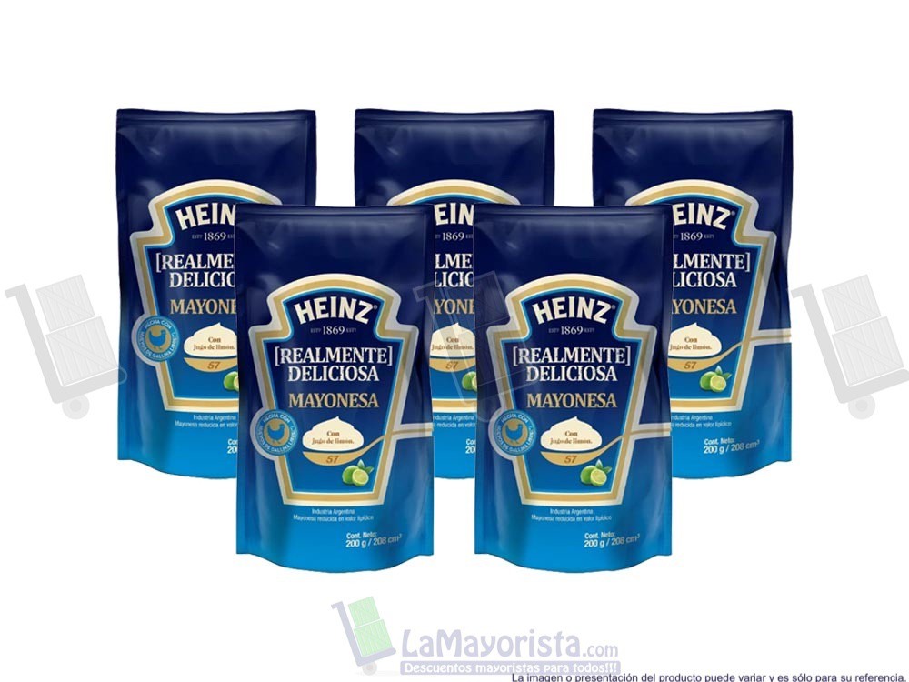 -Al por mayor- Salsa Mayonesa Heinz 200Gr.