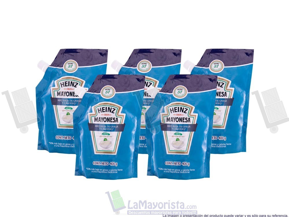 -Al por mayor- Salsa Mayonesa Heinz 400Gr.