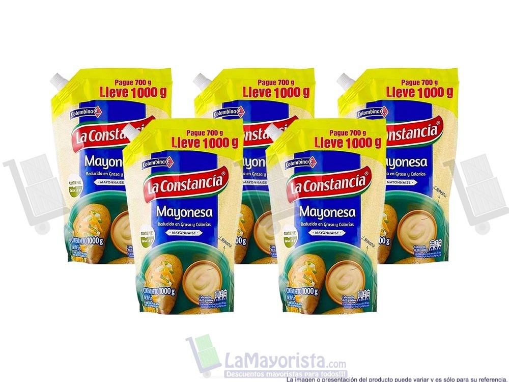 -Al por mayor- Salsa Mayonesa La Constancia  1000Gr