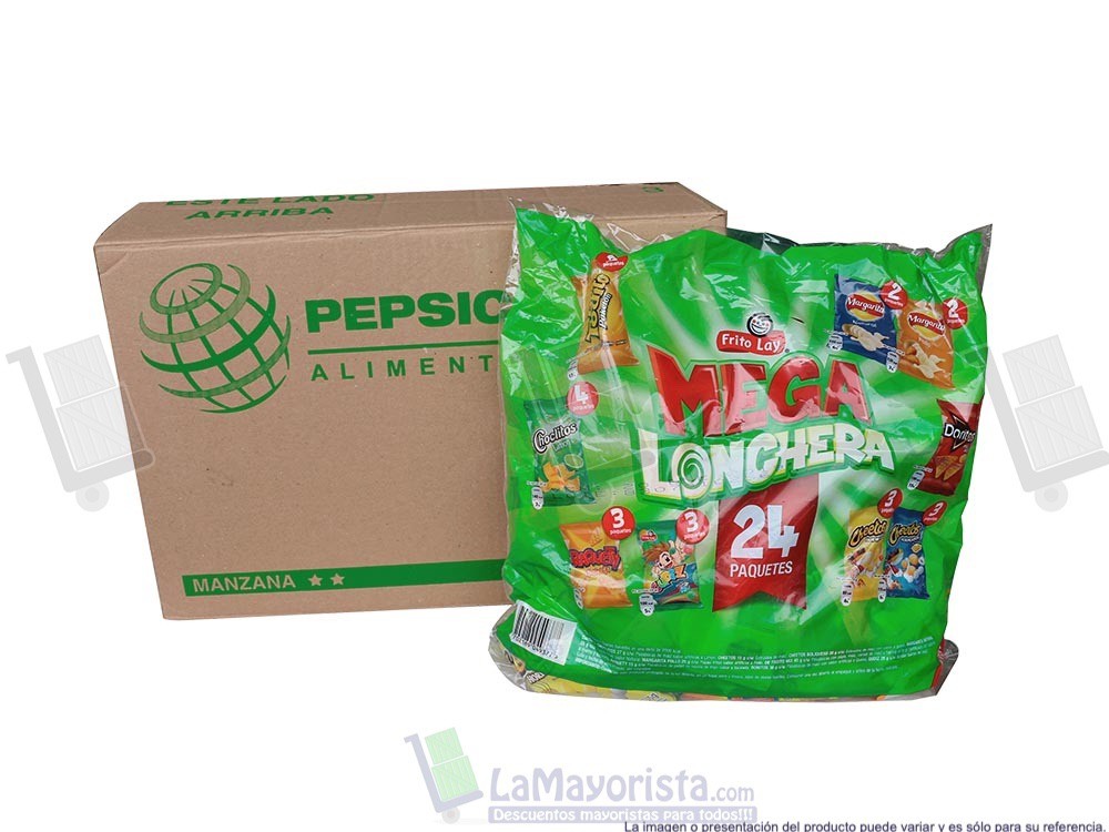 -Al por mayor- Mega Lonchera Fritolay x24 unidades