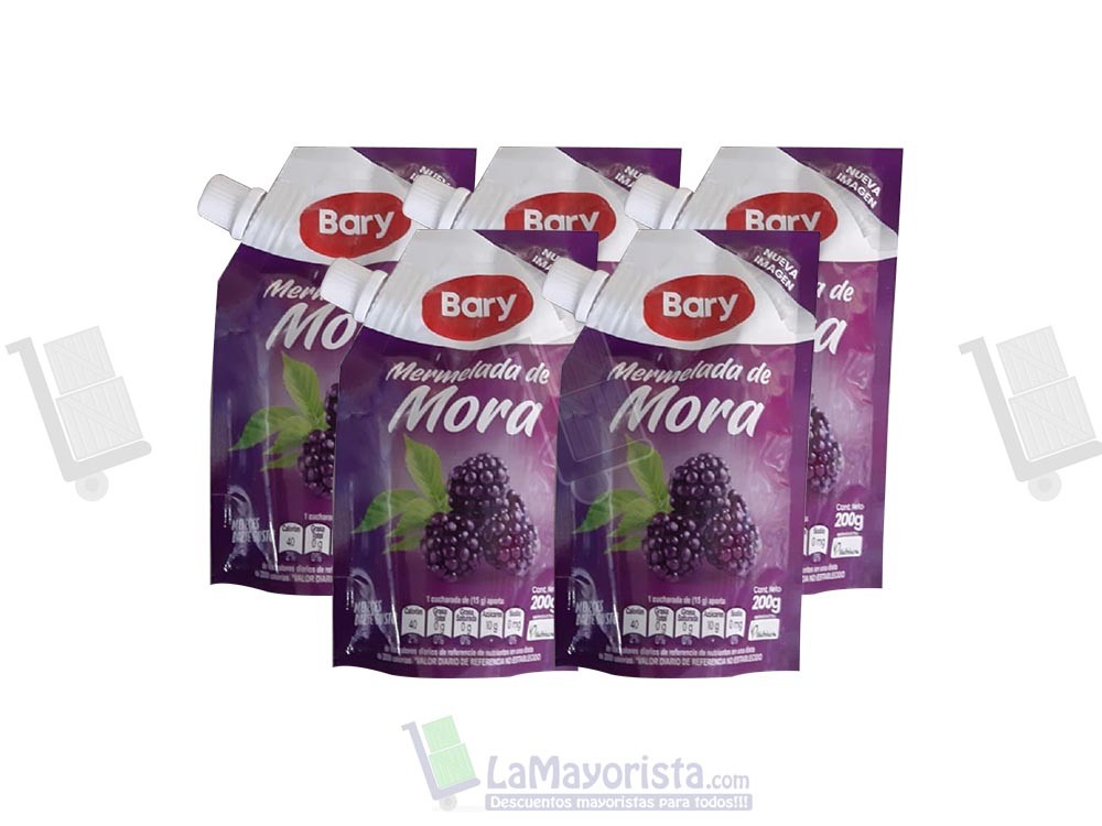 MERMELADA MORA BARY X200g DOY PACK X24