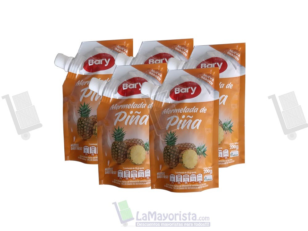 MERMELADA PIÑA BARY X200g DOY PACK X24