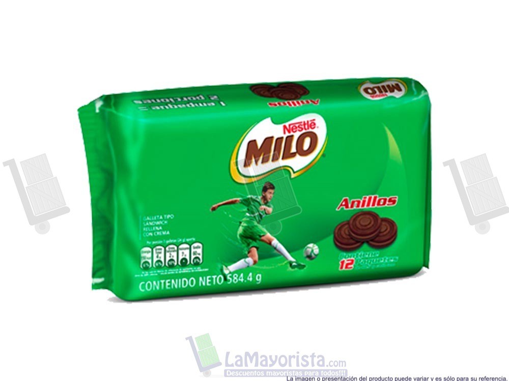 MILO GALLETA ANILLOS X4