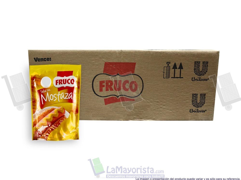 -Al por mayor- Salsa Mostaza Fruco X 200Gr.