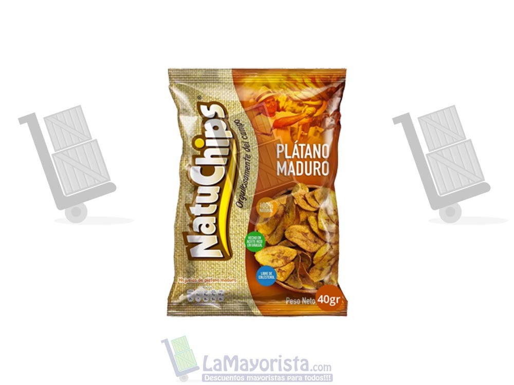 -Al por mayor- NATUCHIPS MADURO X 12 unidades