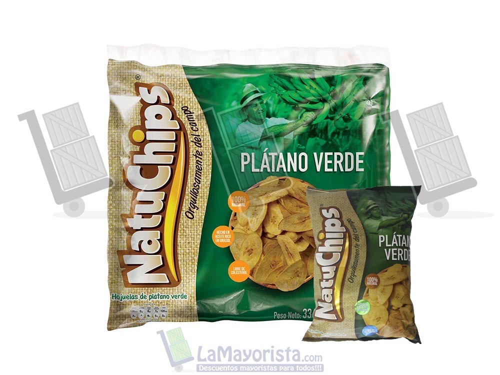 -Al por mayor- NATUCHIPS VERDE X 12 unidades