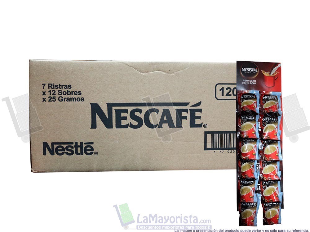 -Al por mayor- Café Nescafé x 12 sobres 25Gr