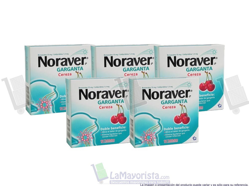 -Al por mayor- NORAVER GARGANTA x 12 unidades